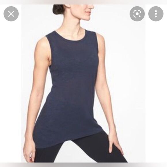 Navy Athleta Organic Daily Tank - Picture 1 of 5